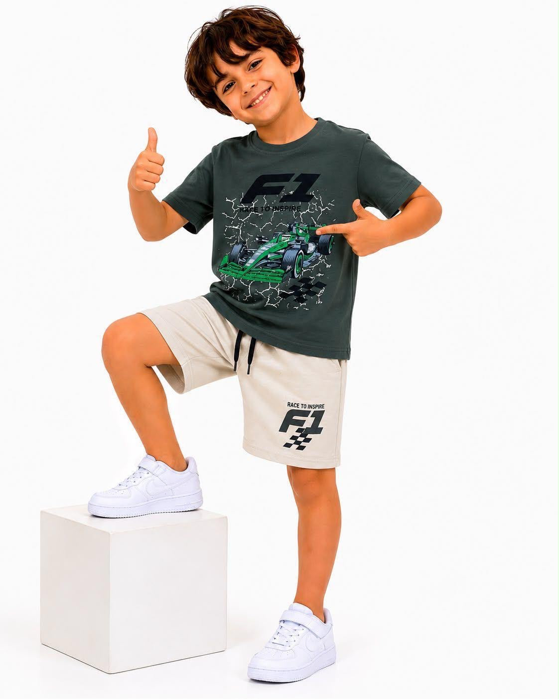 Formula 1 Boys Olive Set
