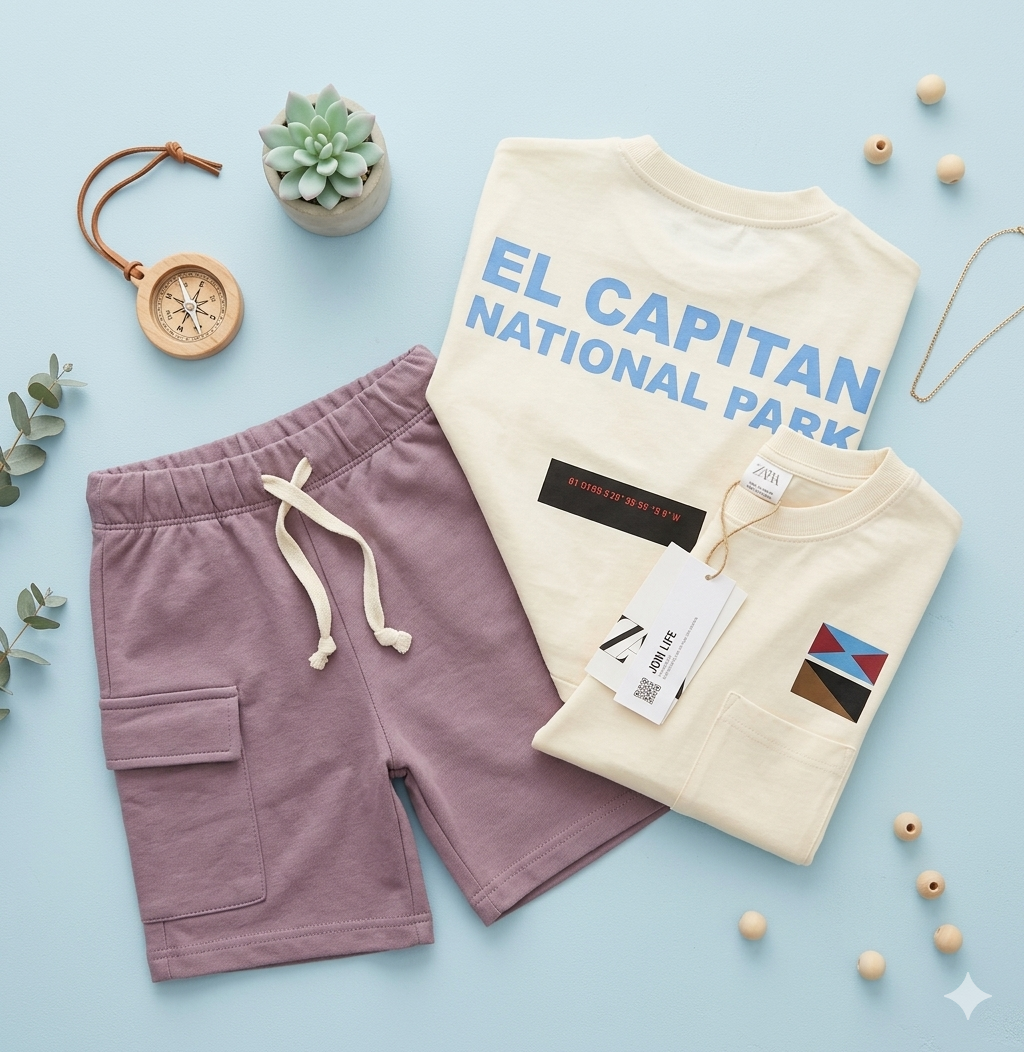 Boys El Capitan Tee & Cargo Shorts Set