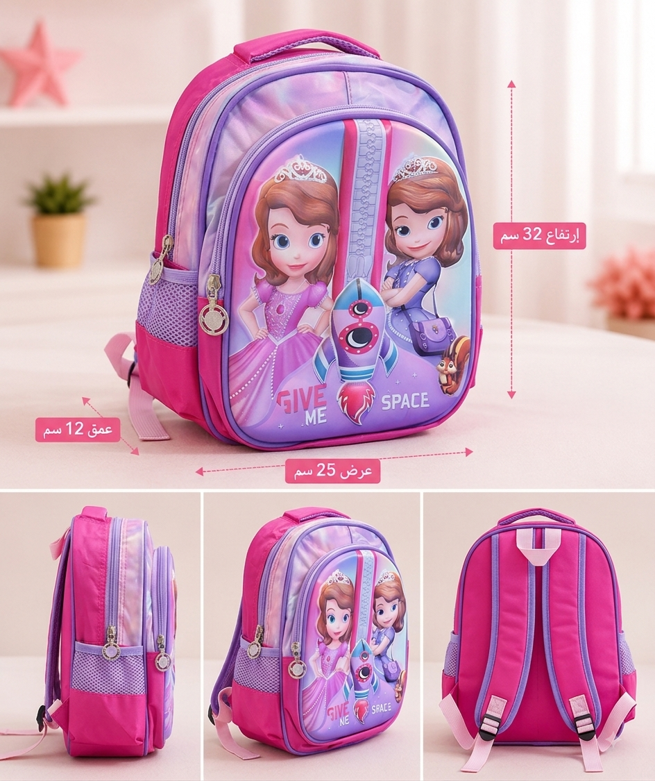 Princess Sofia Pink Girls Backpack - Nursery|KGs