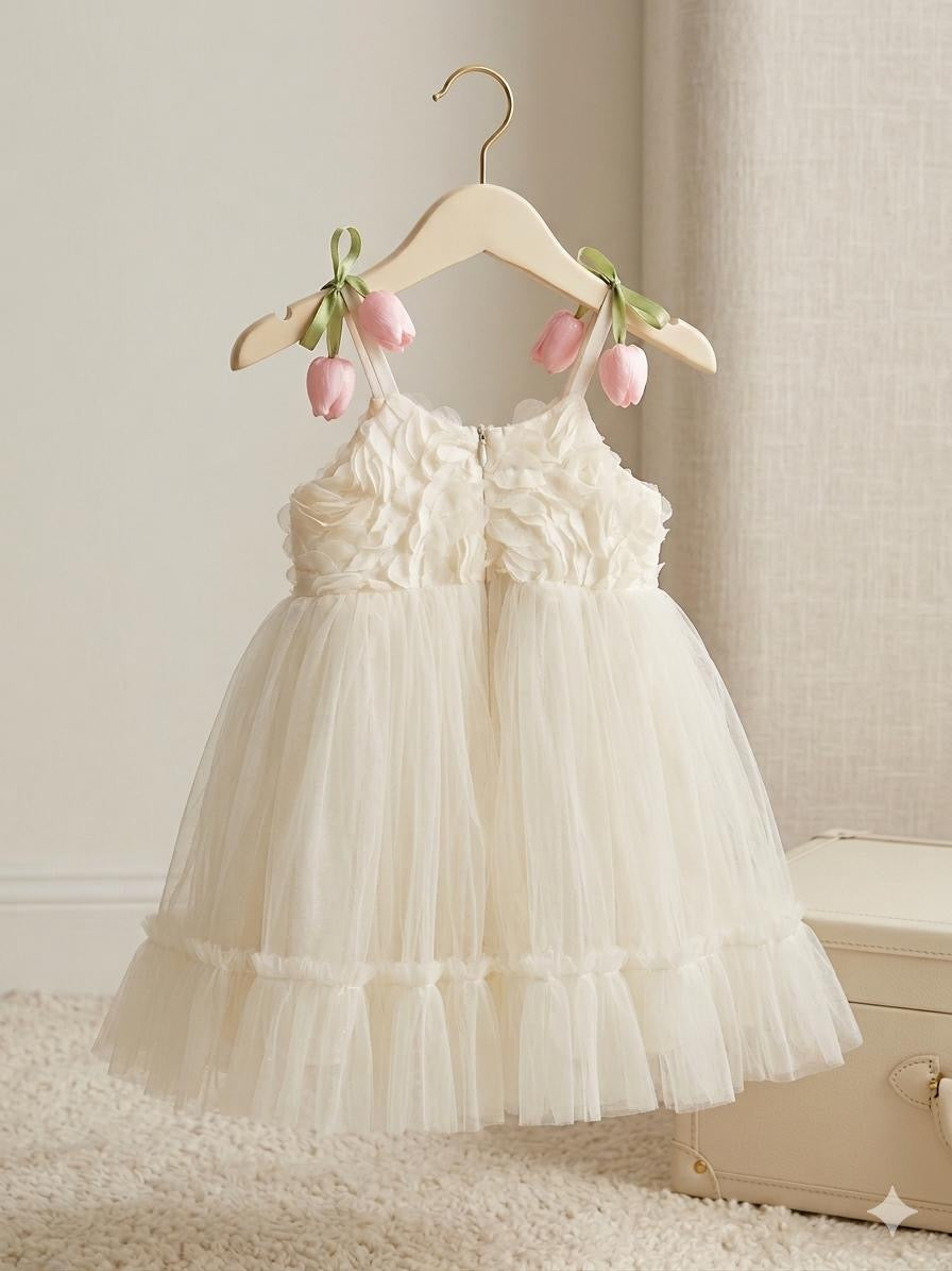 Girls Tulip Tulle Dress - 2-5Y