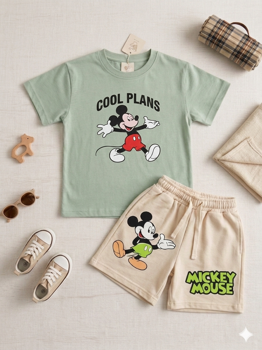 Boys Mickey Mint Set |3-10 Y|