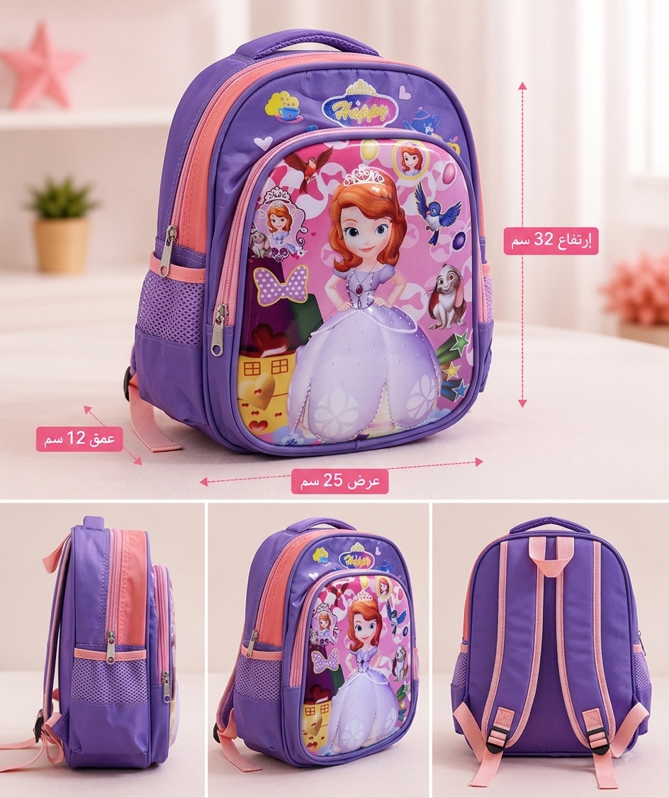 Princess Sofia Purple Girls Backpack - Nursery|KGs