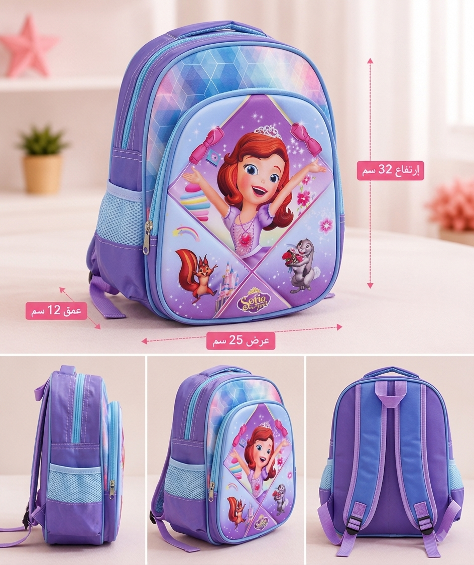 Princess Sofia lavender Girls Backpack - Nursery|KGs