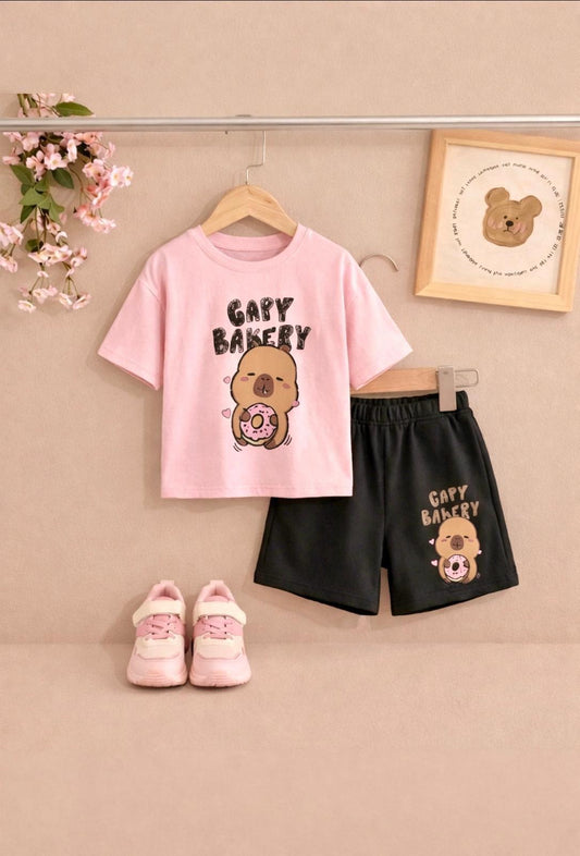 Girls Cotton Set - Pink |3-10Y|