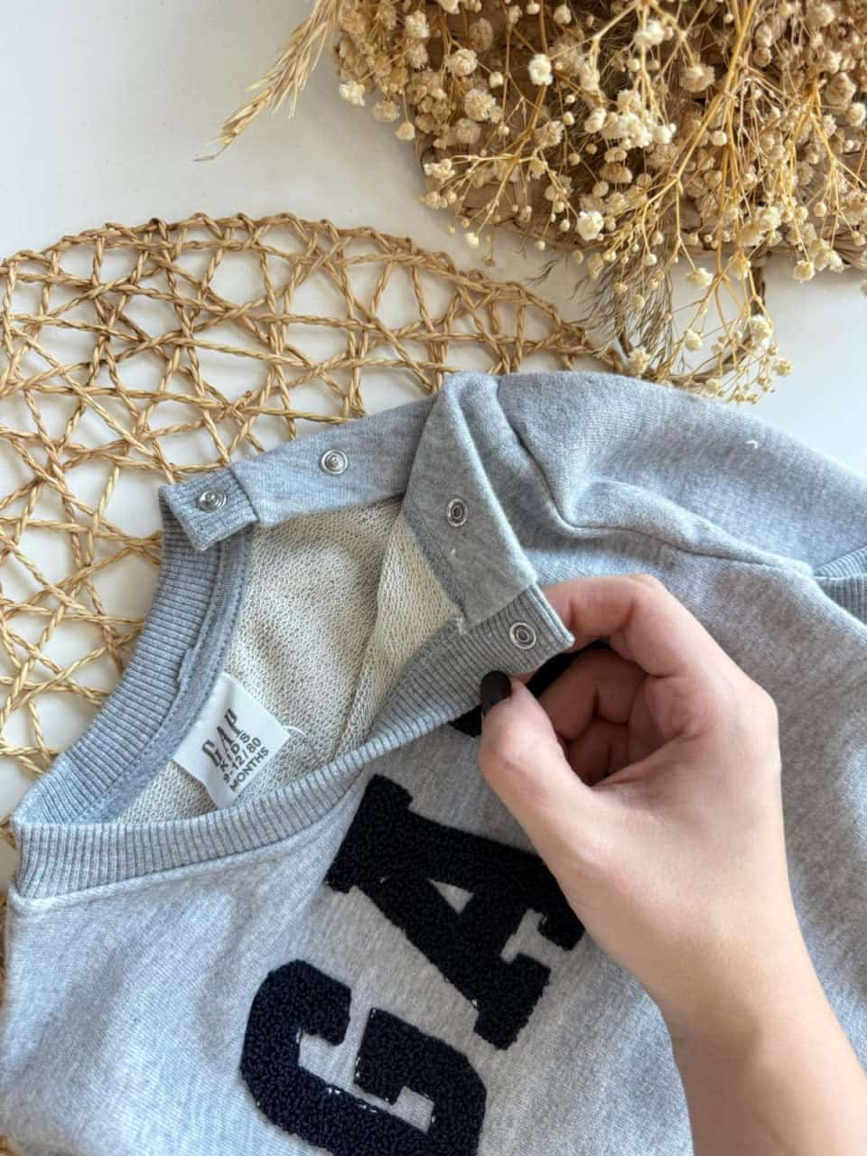 Unisex “Gap” Print Set - Grey | Boys