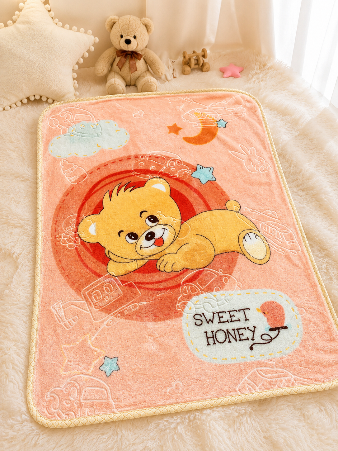 Winter Baby Blanket - Pink