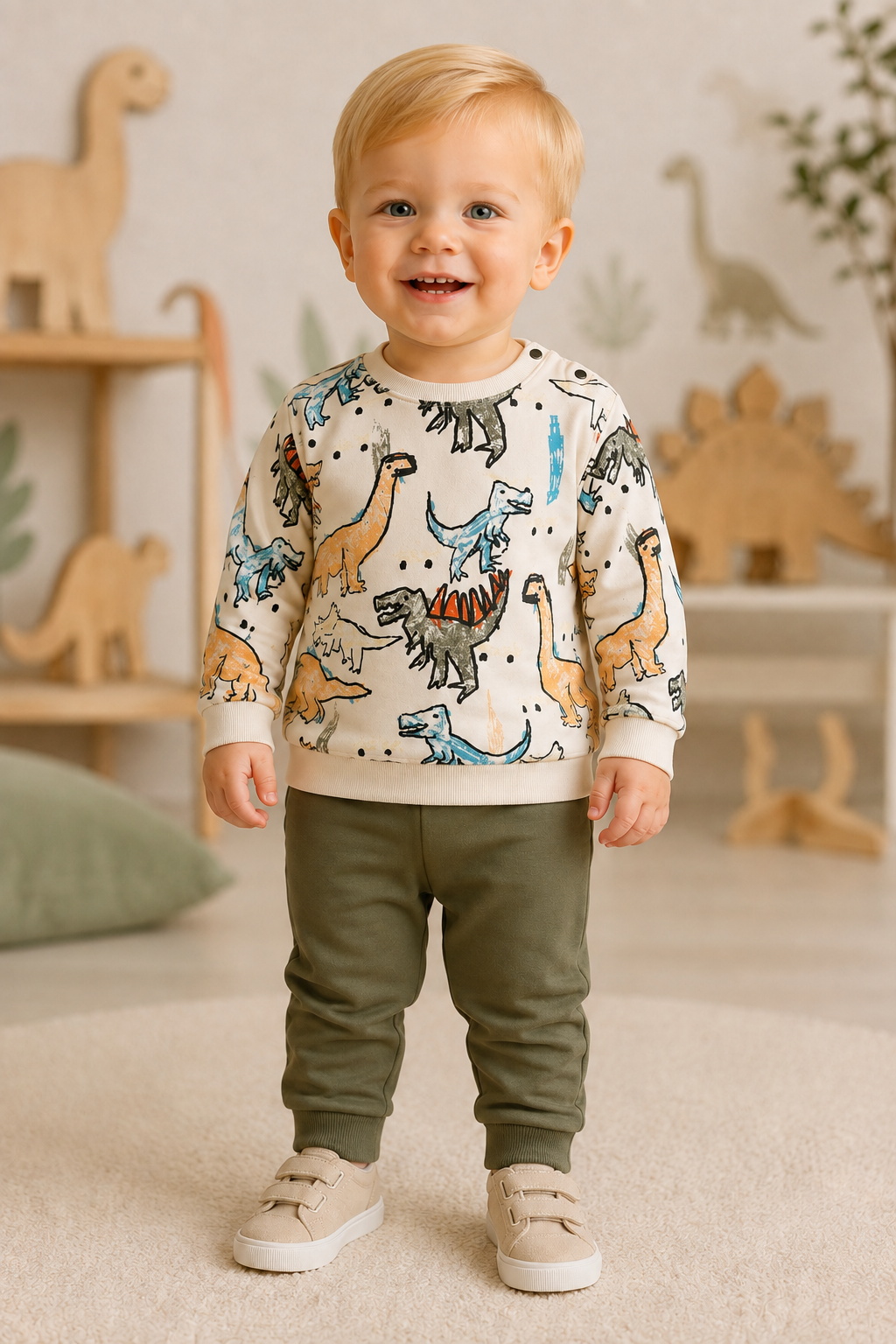 Boys Dinosaur Cotton Set -|9M-3Y|