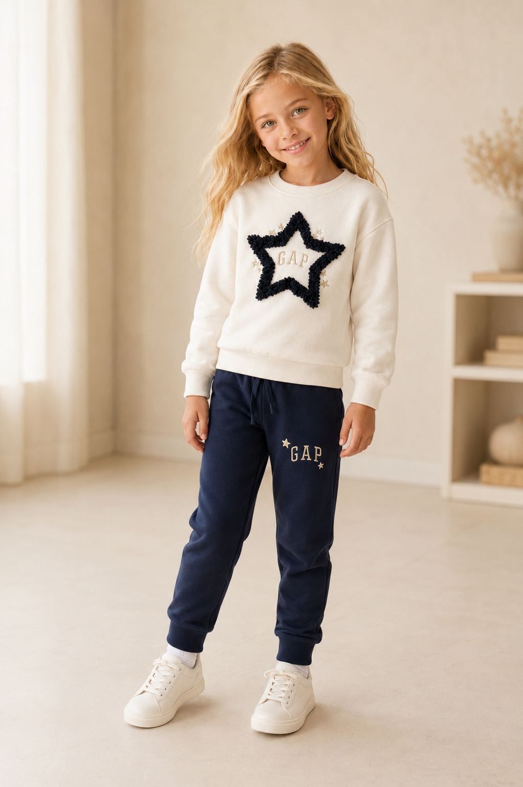 Girls GAP Navy Star Set