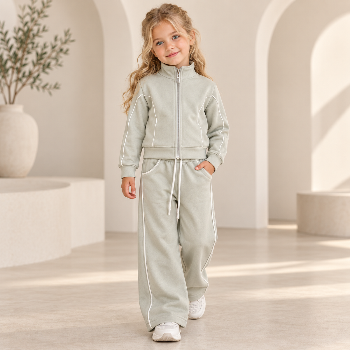 Girls Warm Mint Tracksuit