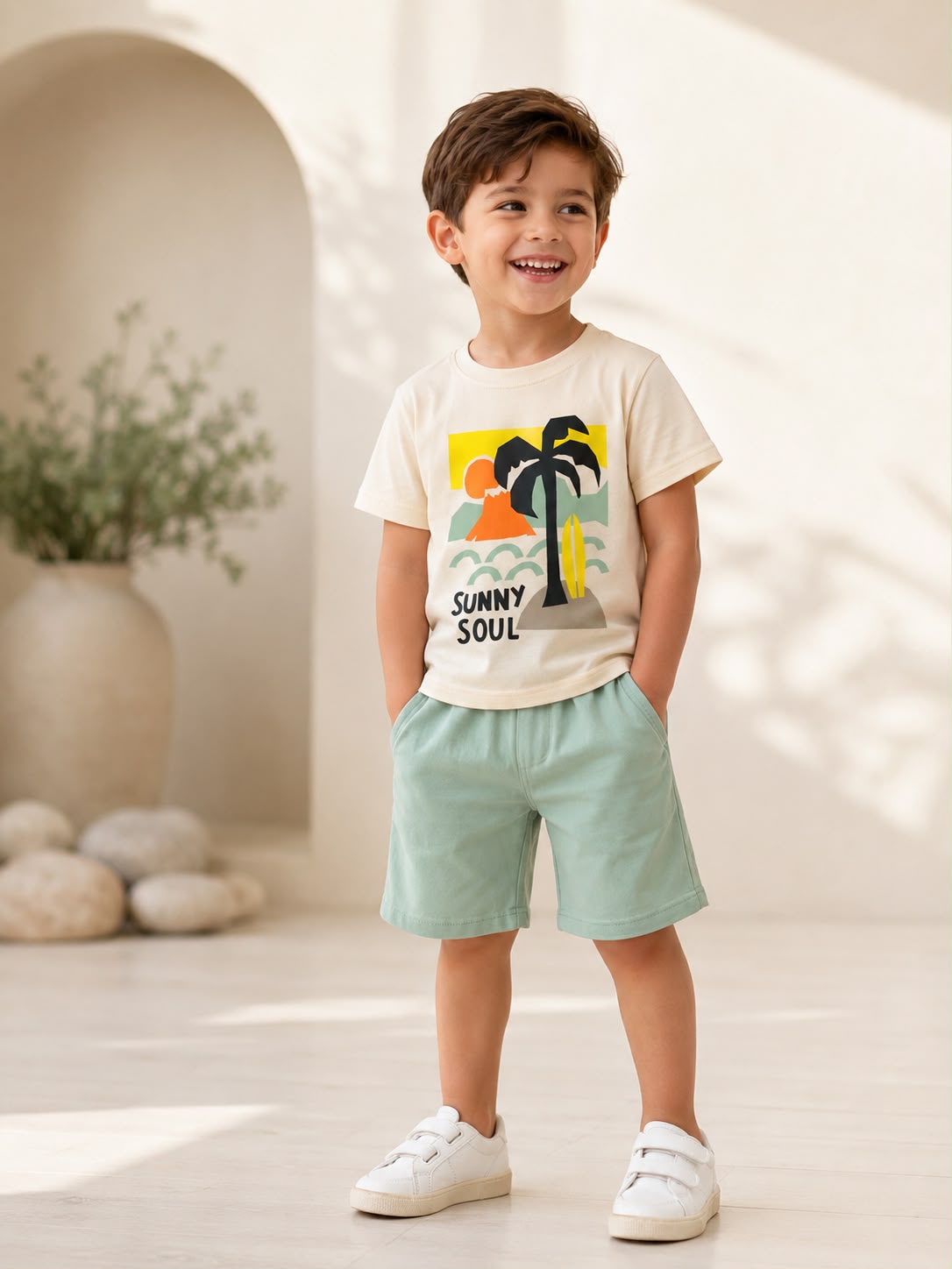Sunny Soul Mint Boys Set