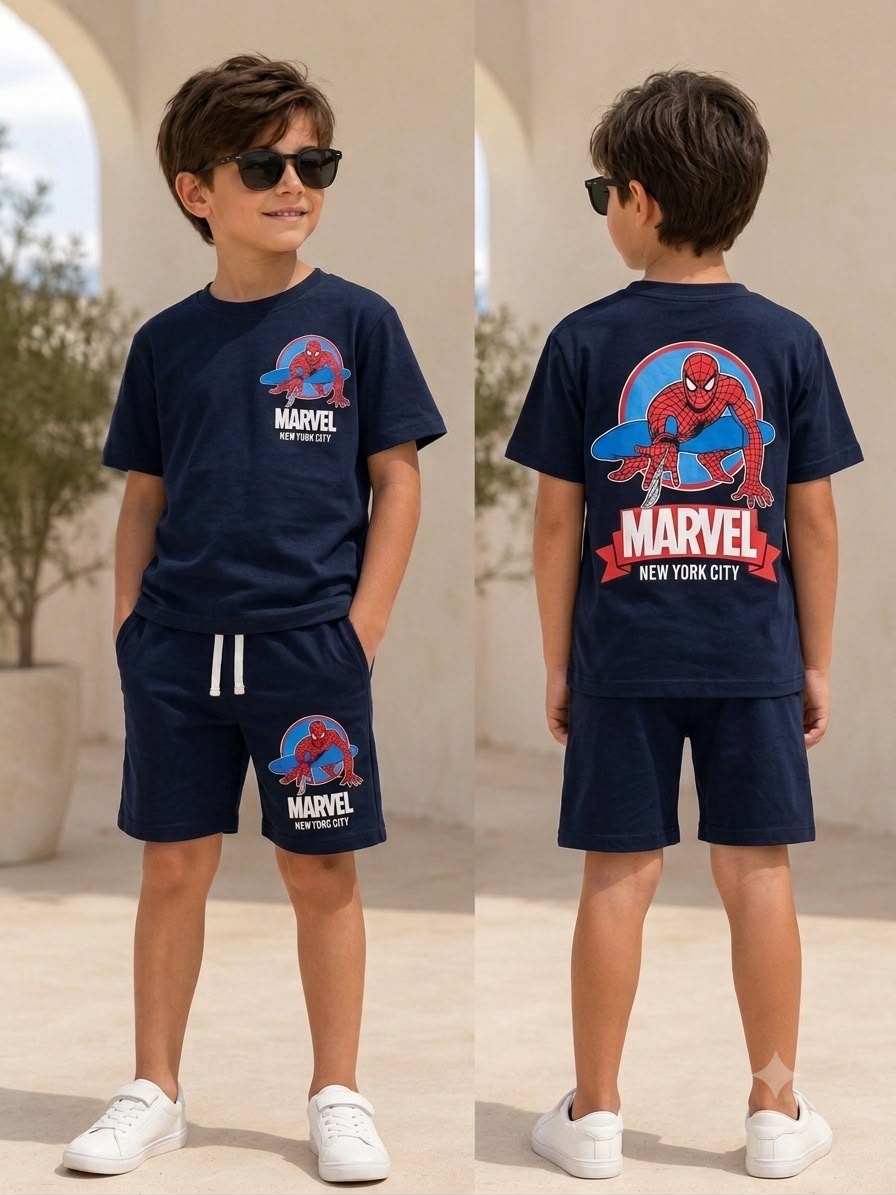 Boys Spiderman Cotton Set