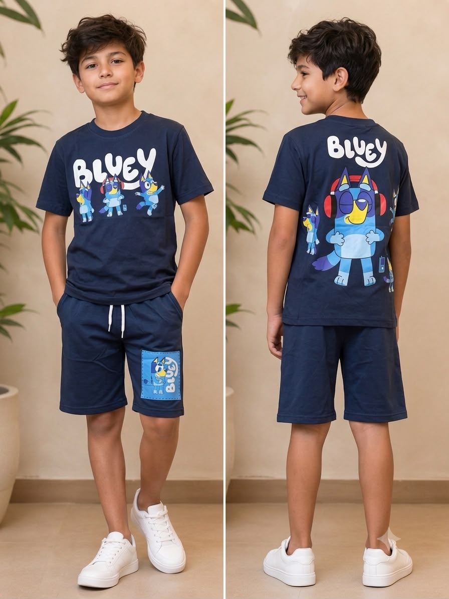 Boys Bluey Cotton Set