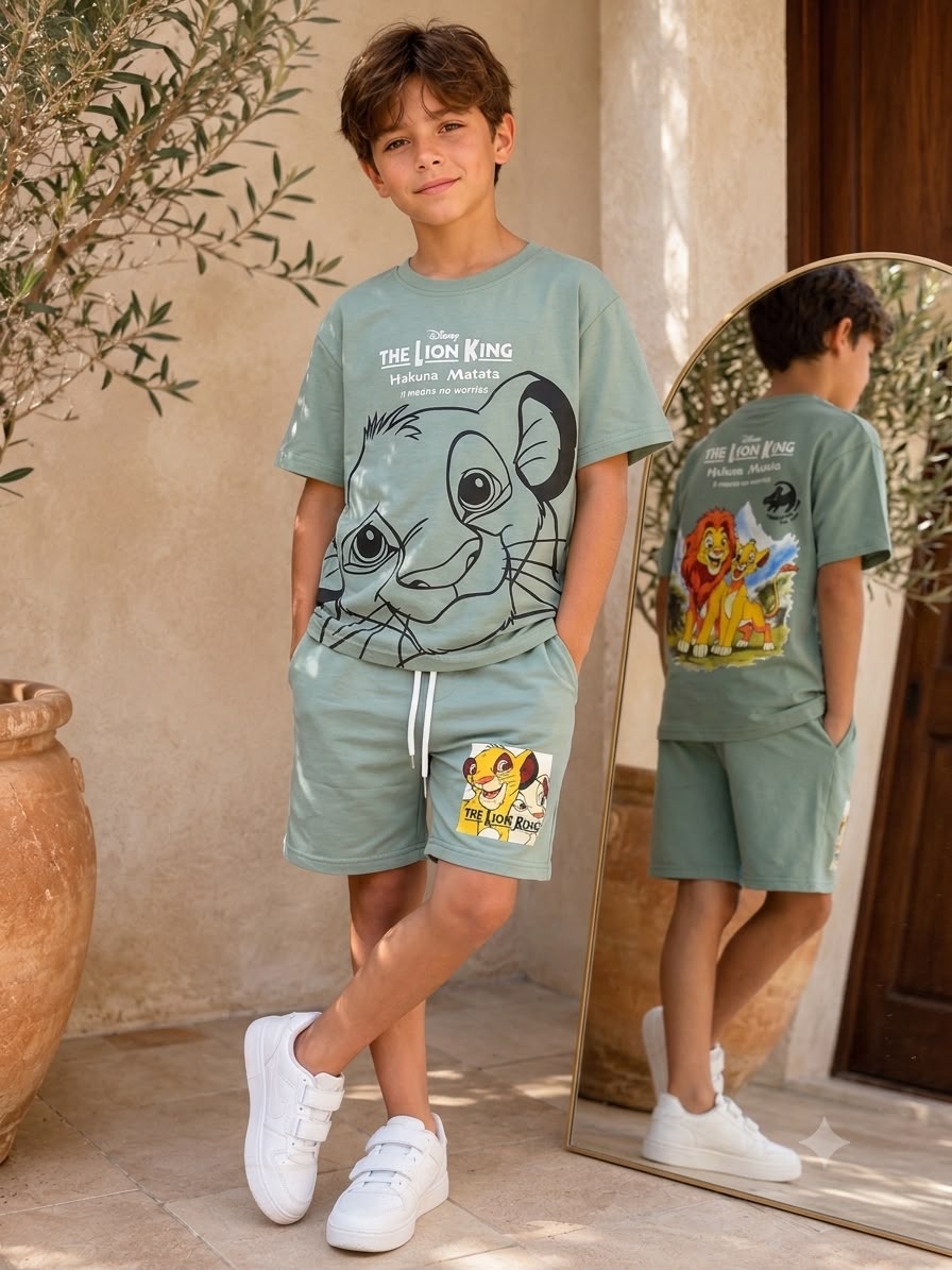 Boys Lionking Cotton Set