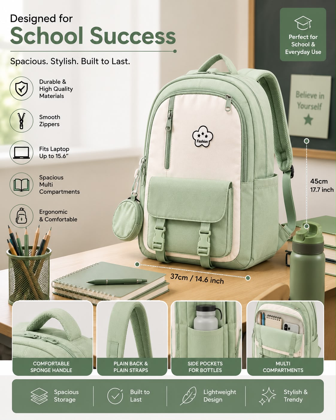Mama & Me backpack | Green