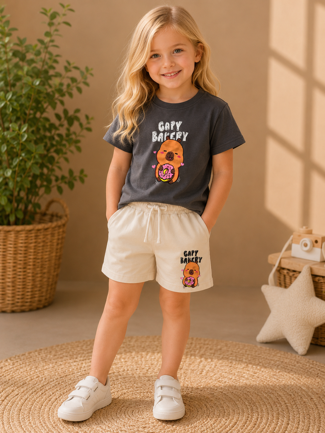 Girls Cotton Grey Set |3-10Y|