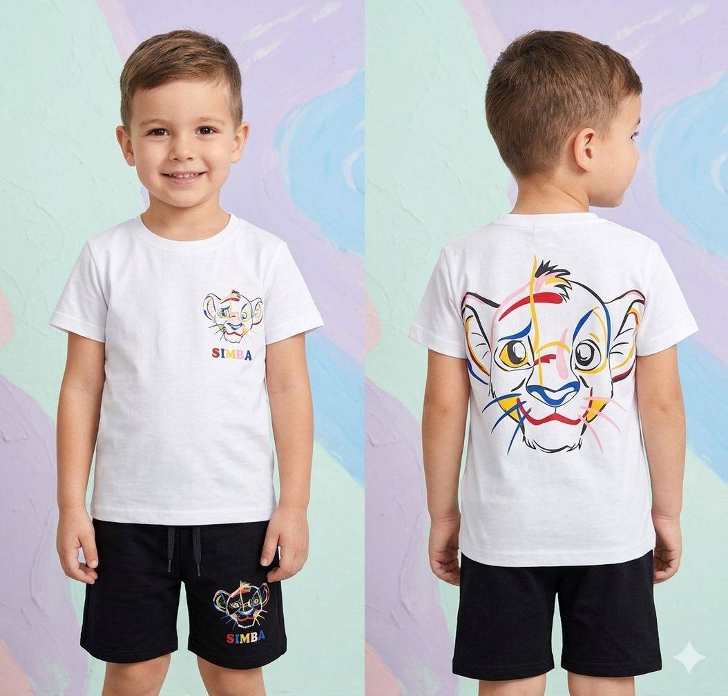 Simba Lion King Boys T-Shirt & Shorts Set