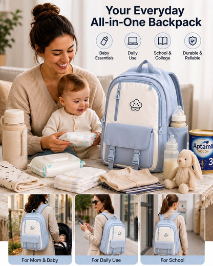 Mama & Me backpack | Blue