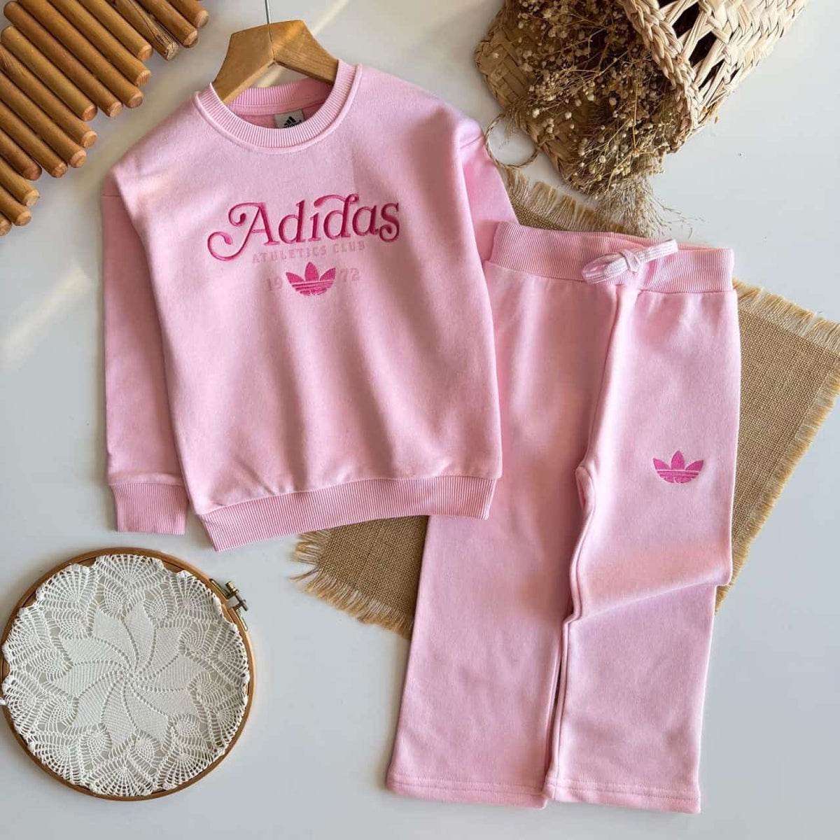 Girls “Princess Adidas” Pink Set