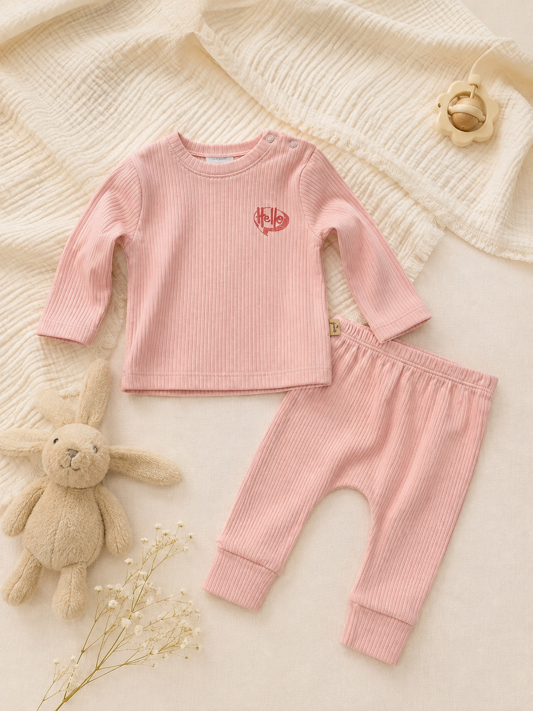 Baby Basic Ribbed Cotton Set