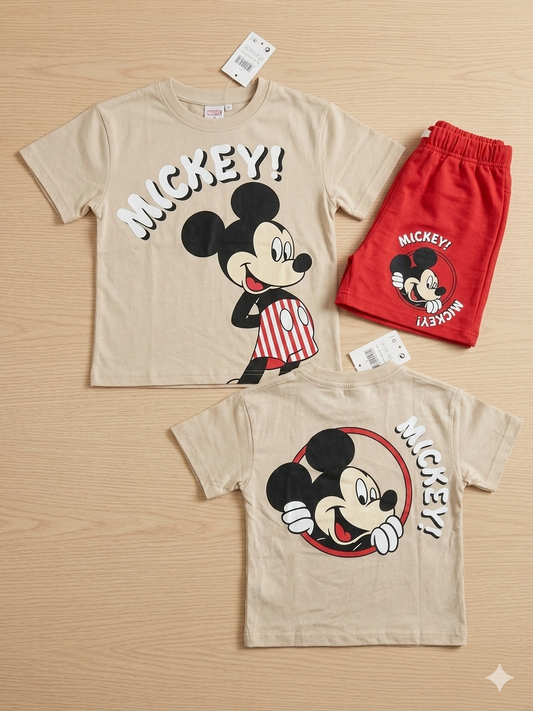 Boys Mickey Red Set | 2-8 Y|