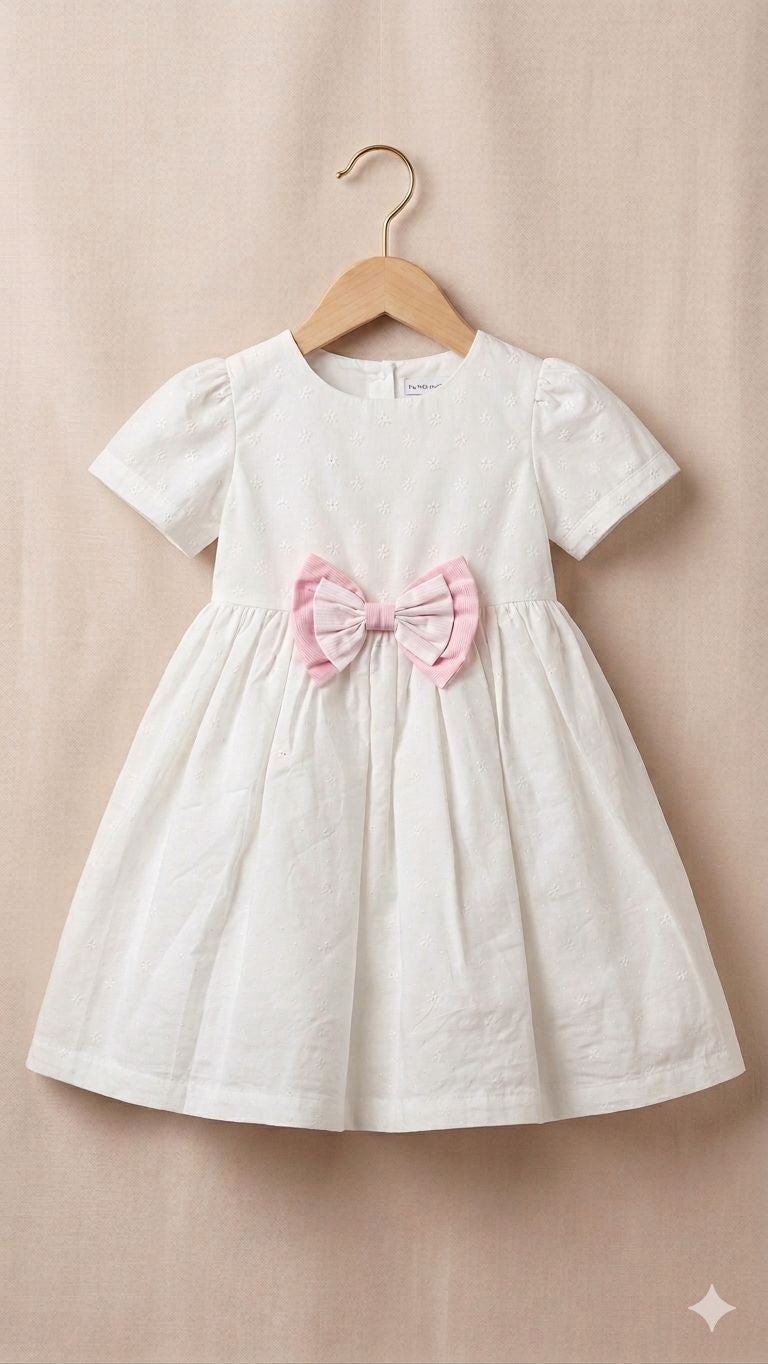 White Bow Dress
