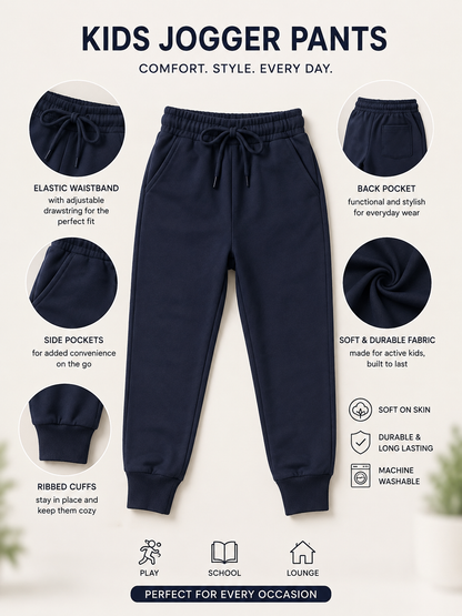 Basic Navy Boys Joggers