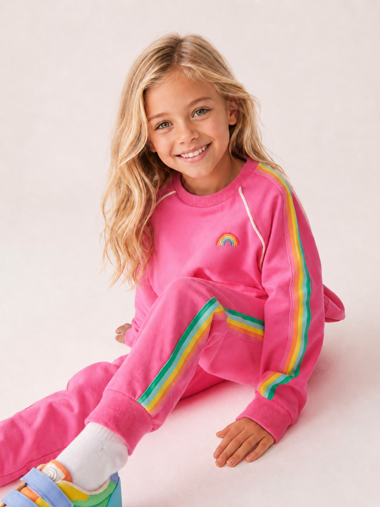 Girls Rainbow Tracksuit