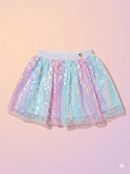 Ombre Sequin Tulle Skirt