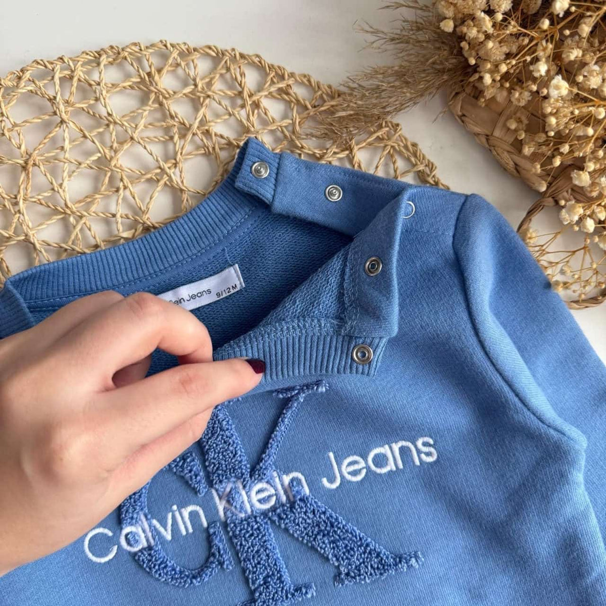 Unisex “CK” Print Set - Blue | Boys