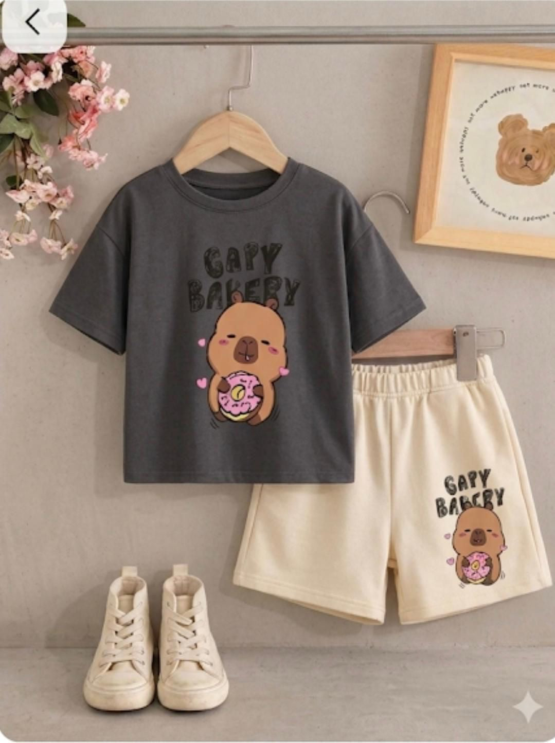 Girls Cotton Grey Set |3-10Y|