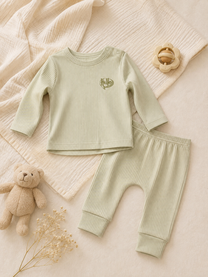 Baby Basic Ribbed Cotton Set