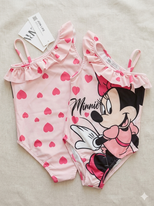 Girls Minnie Mouse Swimsuit
