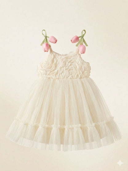 Girls Tulip Tulle Dress - 2-5Y