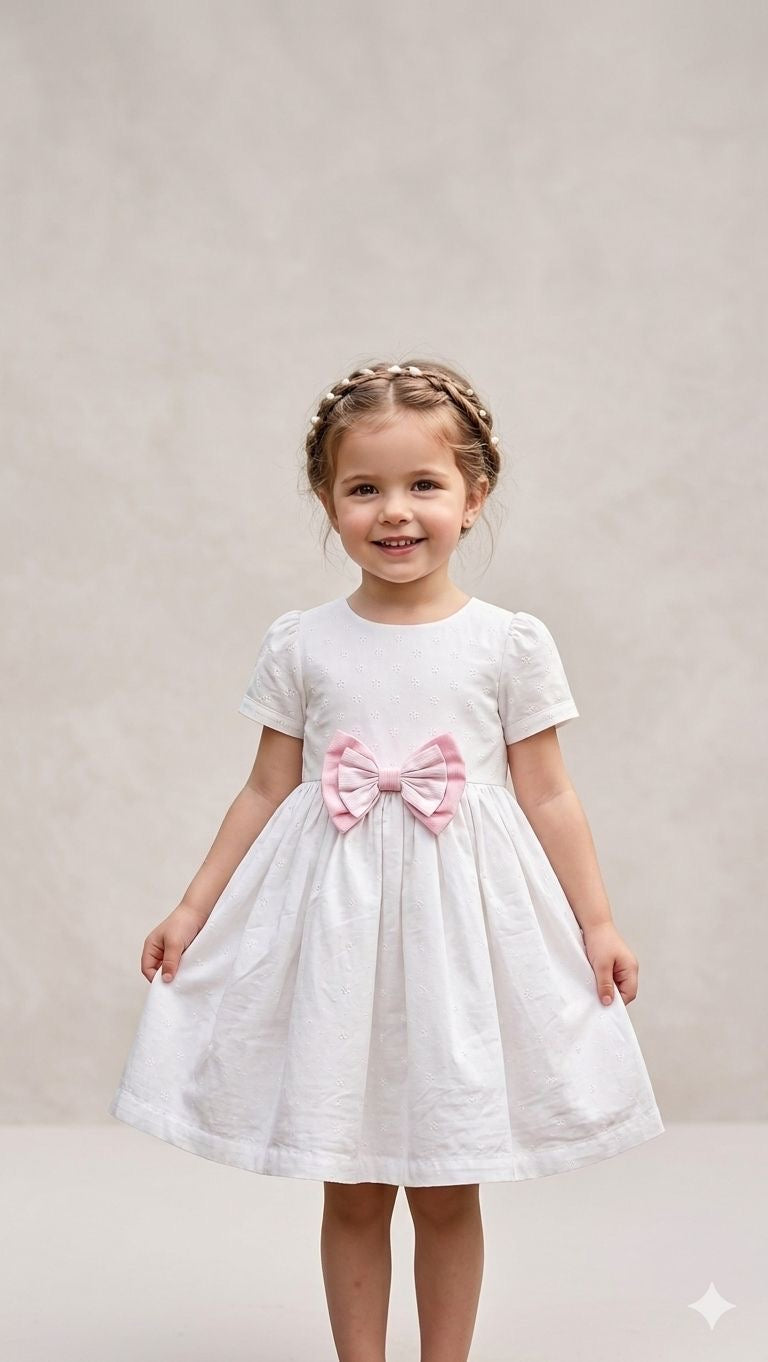 White Bow Dress