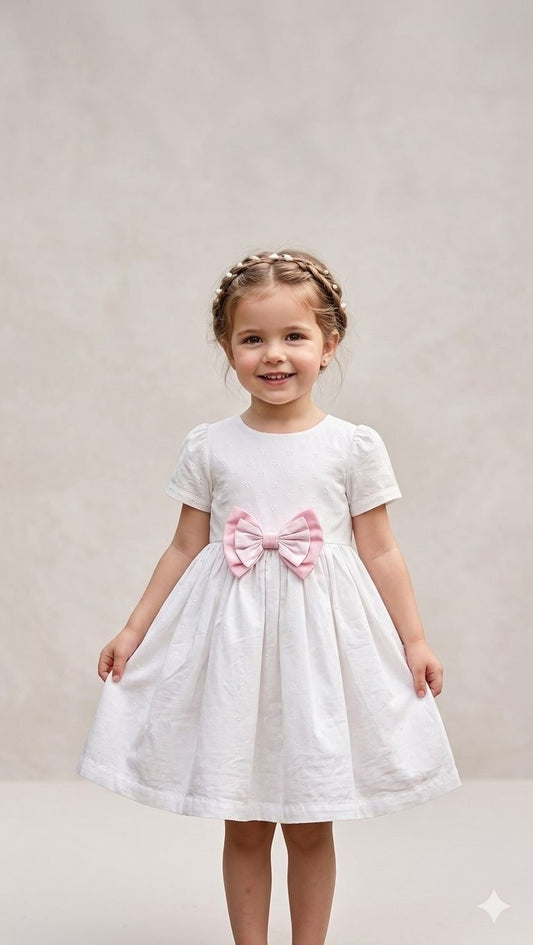 White Bow Dress