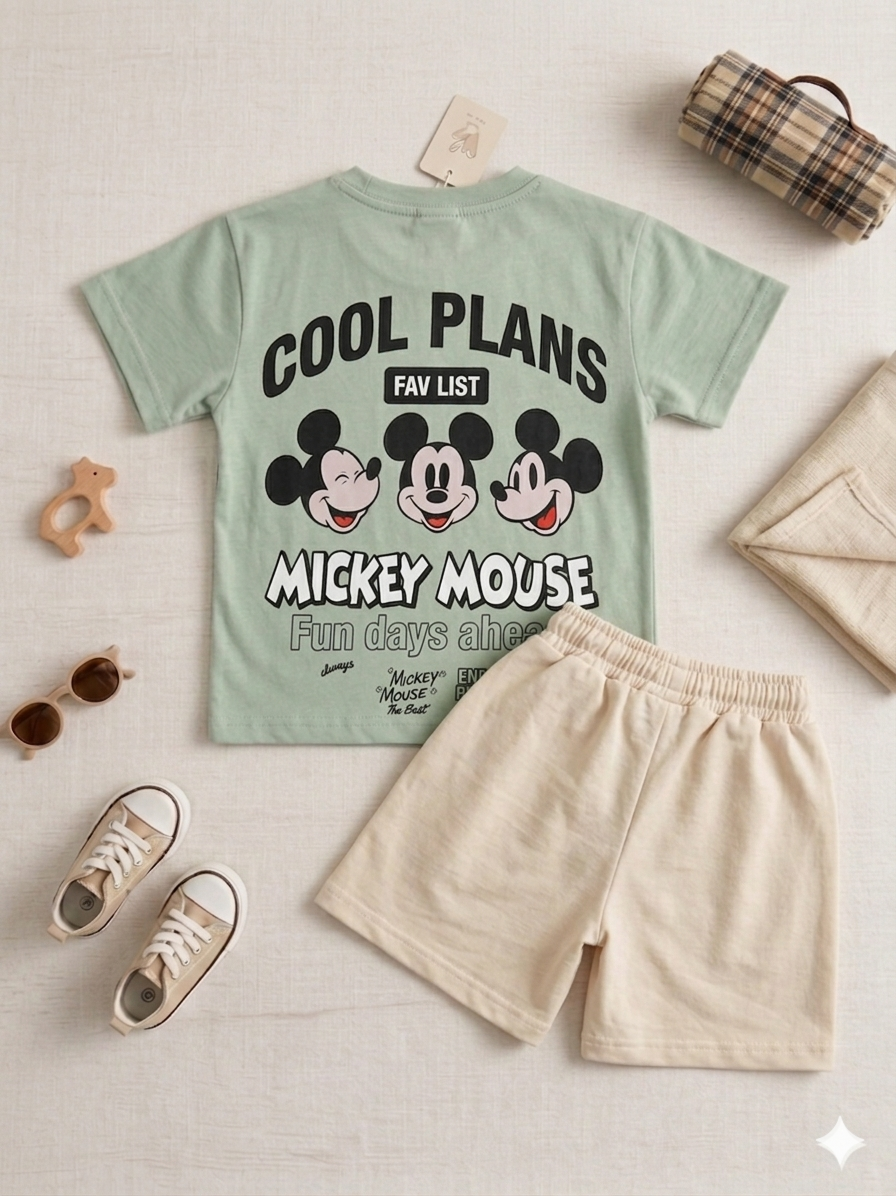 Boys Mickey Mint Set |3-10 Y|