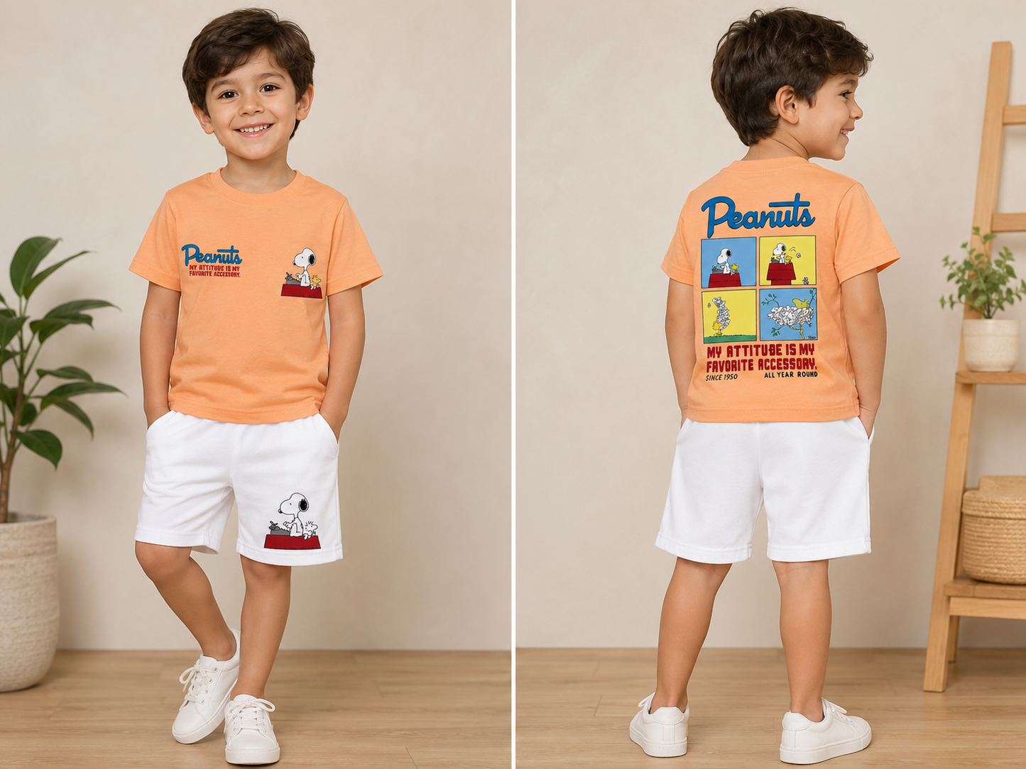 Peanut Boys Set - Orange