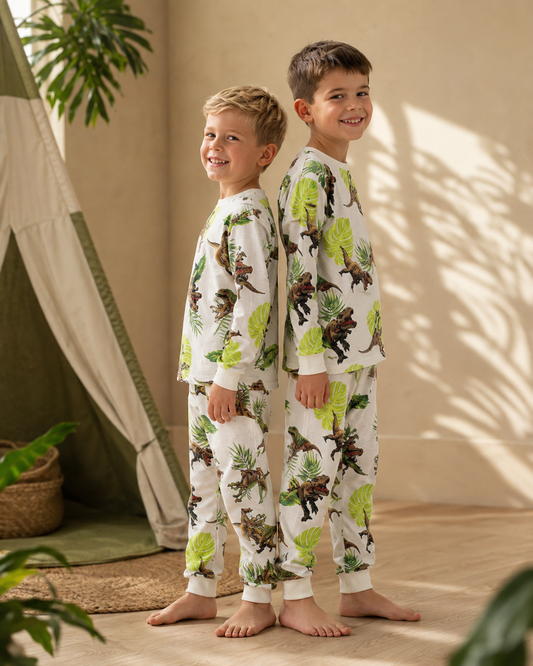 Dinosaur Boys Cotton Pajamas