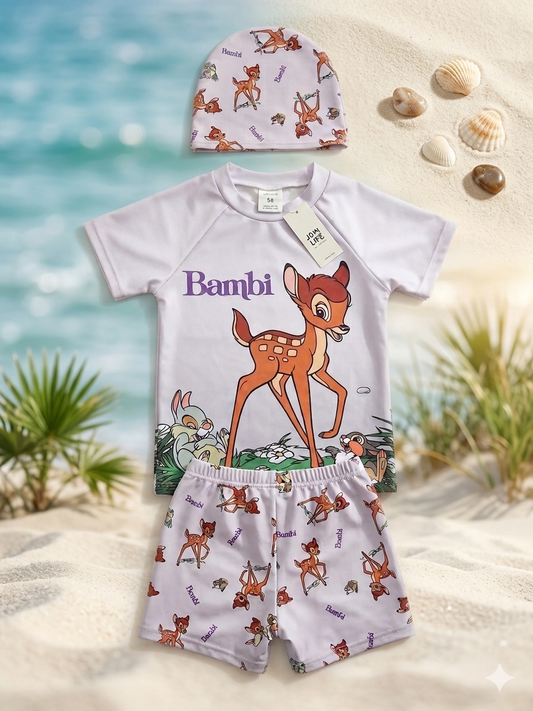 Girls Swimsuit - Bambi (3 Pcs Set)