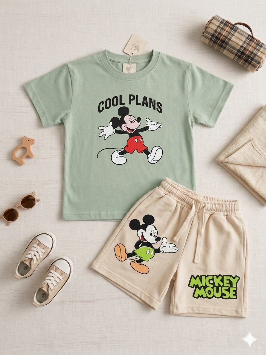 Boys Mickey Mint Set |3-10 Y|
