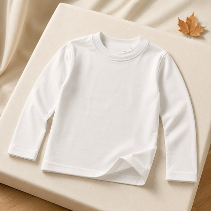 Warm Cotton Blend- Basic White Top