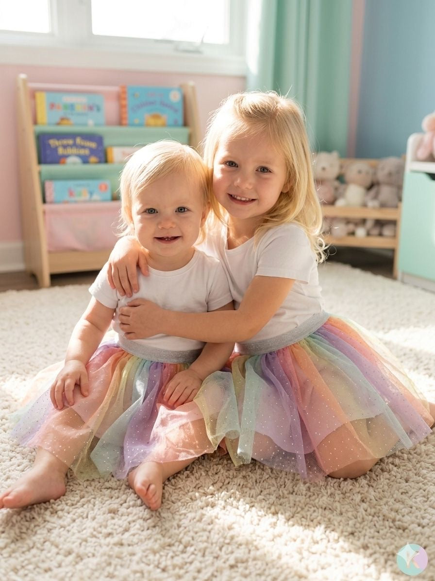 Rainbow Tulle Skirt
