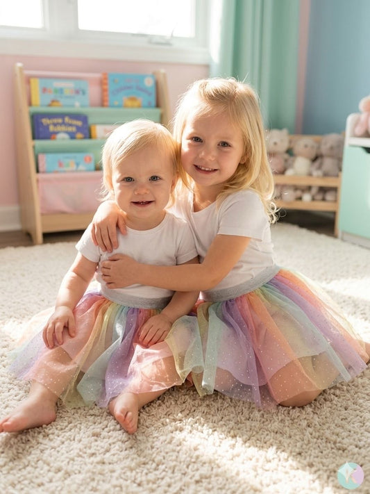 Rainbow Tulle Skirt