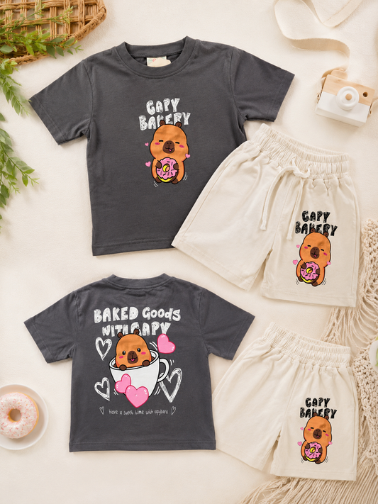 Girls Cotton Grey Set |3-10Y|