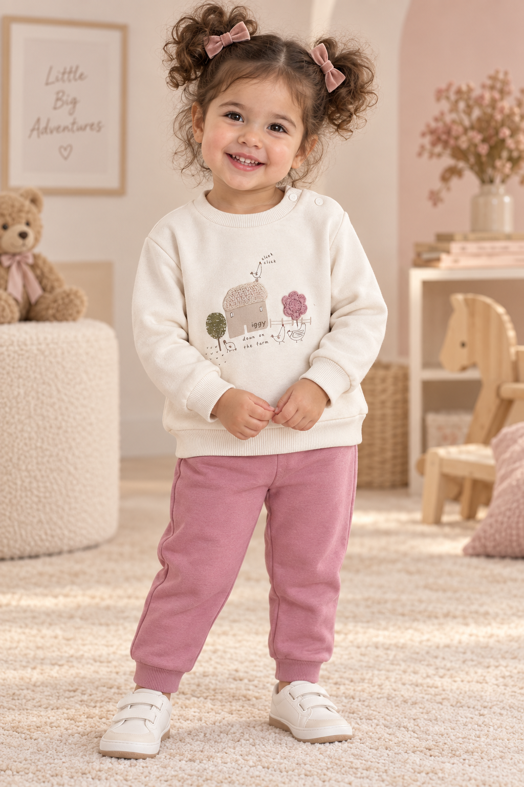 Girls Sweet Home Fleece Set