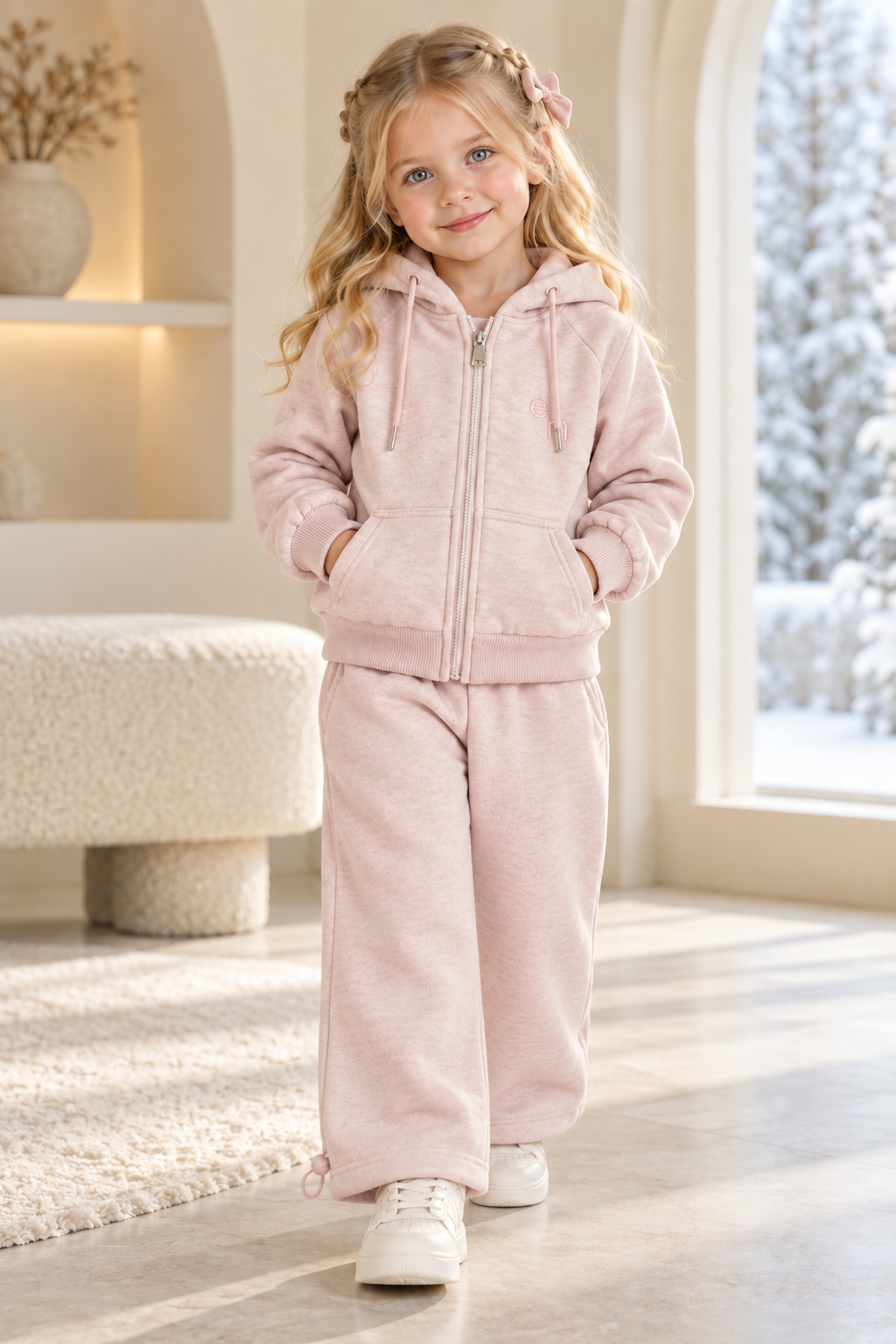 Girls Sweet Royal Pink - Fleece Set