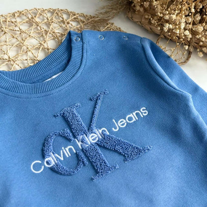Unisex “CK” Print Set - Blue | Boys