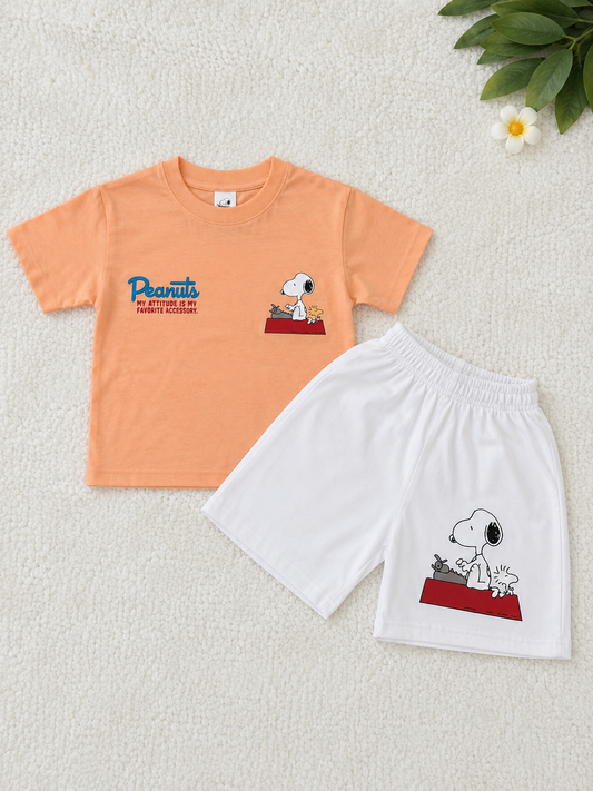 Peanut Boys Set - Orange