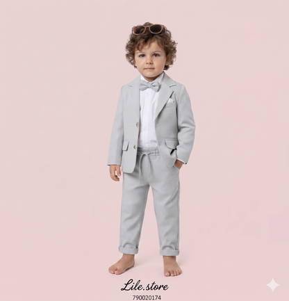 Boys Suit Set - Grey