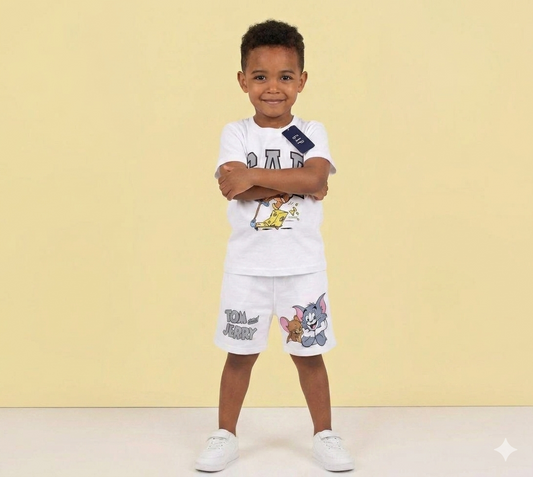 Tom & Jerry Boys T-Shirt & Shorts Set